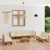 vidaXL Garden Lounge Set Honey brown Solid pine wood Medium Modular