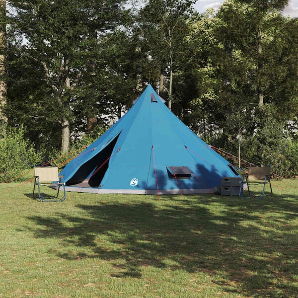 vidaXL Family Tipi Tent Folding Blue and Grey 560 x 560 x 300 cm