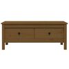 vidaXL Coffee Table Honey brown Solid pine wood Medium Coffee Table