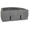 vidaXL Wall Hung Basin Gray (38-45) x (30-35) x 15 cm River stone