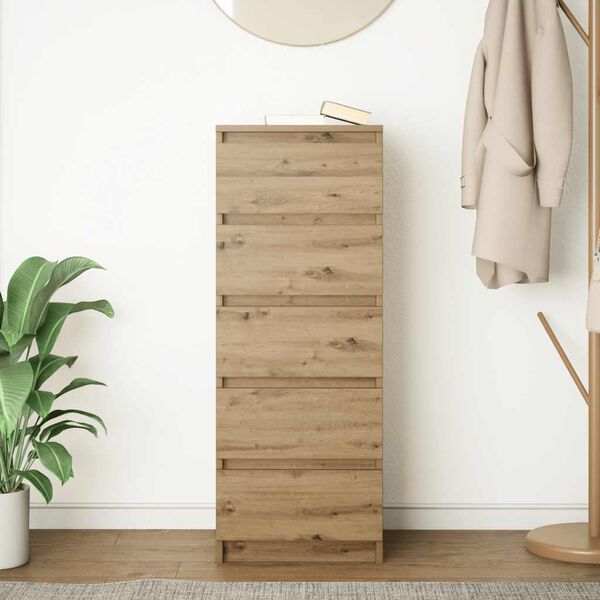 vidaXL Sideboard Artisan Oak Engineered Wood Medium Sideboard