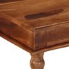 vidaXL Dining Table Honey Color Solid Acacia Wood 31.5 x 31.5 in Durable