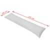 vidaXL Sleeper Pillow Gray Microfiber with PP cotton filling 15.7x57.1 in