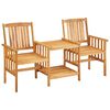 vidaXL Patio Bistro Set Natural wood Solid acacia wood Standard Durable