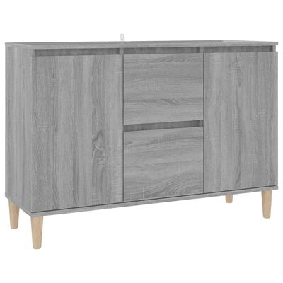 vidaXL Sideboard Gray Sonoma 40.7"x13.8"x27.6" Engineered Wood