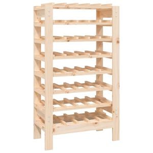 vidaXL Wine Rack 24.2x11.8x42.3" Solid Wood Pine