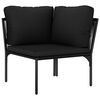 vidaXL Garden Lounge Set Black and Anthracite