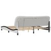 vidaXL Bed Frame White and black