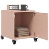 vidaXL Bedside Cabinet Set of 2 Pink Cold-rolled steel Bedside Cabinet
