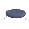 vidaXL Round Cushion Navy Blue &Oslash; 23.6"x4.3" Oxford Fabric