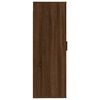 vidaXL Wall Mounted TV Cabinet Brown Oak Engineered Wood 15.7x13.6x39.4 in