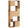 vidaXL Bookcase Old wood Engineered wood Tall Bookcase Rectangular