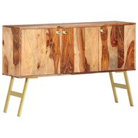 vidaXL Sideboard 46.5"x11.8"x29.5" Solid Sheesham Wood