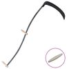 vidaXL Scythe Black, Brown Steel, Wood 57.1 in Durable Scythe