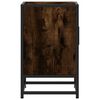 vidaXL Bedside Cabinet Smoked oak Engineered wood, Metal Small