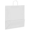 vidaXL Paper Bags 250 pcs with Handles White 45x17x48 cm