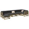vidaXL Garden Sofa Set Natural Brown Treated Solid Pinewood Large