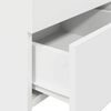 vidaXL Bedside Cabinet Set of 2 White Engineered wood Medium