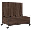 vidaXL Coffee Table Brown Oak Engineered Wood Small Modern
