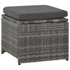 vidaXL Sofa Set Grey Poly Rattan