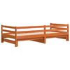 vidaXL Daybed With Trundles Wax brown Solid pine wood 35.4x78.7 in