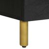 vidaXL Sideboard Black Engineered wood, Solid mango wood, Brass Medium
