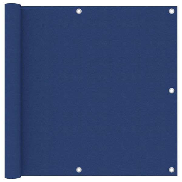 vidaXL Balcony Screen Blue 35.4x118.1" Oxford Fabric