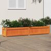 vidaXL Garden Planter Wax Brown Solid pine wood