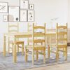 vidaXL Dining Set Honey Solid Pine Wood Standard Durable Dining Set
