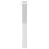 vidaXL Dining Table Leg Set of 2 White Powder-coated steel Large