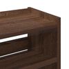 vidaXL Shoe Rack Brown Oak Engineered Wood Compact Shoe Rack