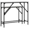 vidaXL Industrial Console Table Set of 2 Grey Sonoma