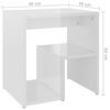 vidaXL Bed Cabinet Set of 2 High gloss white Engineered wood