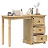 vidaXL Dressing Table Honey Solid pine wood with a honey wax finish