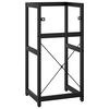 vidaXL Bathroom Washbasin Frame Black Powder-coated iron 32.7 in high