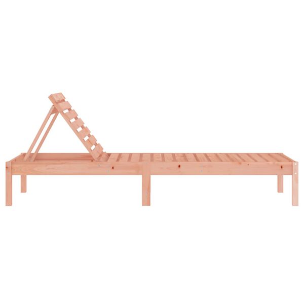 vidaXL Sun Lounger Natural Wood Solid Douglas Wood Large