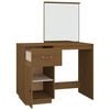vidaXL Dressing Table Honey Brown Solid Pine Wood 37.4 x 19.7 x 52.8 in