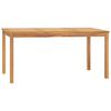 vidaXL 7 Piece Patio Dining Set Solid Wood Teak