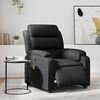 vidaXL Electric Massage Recliner Chair Black Faux leather, metal, plywood