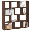 vidaXL Wall Cube Shelf Brown Oak Engineered Wood 39.4 in x 39.4 in