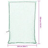 vidaXL Trailer Net with Elastic Rope Green 11.5x8.2' PP