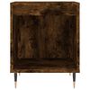 vidaXL Bedside Cabinet Set of 2 Smoked oak Engineered wood, Metal