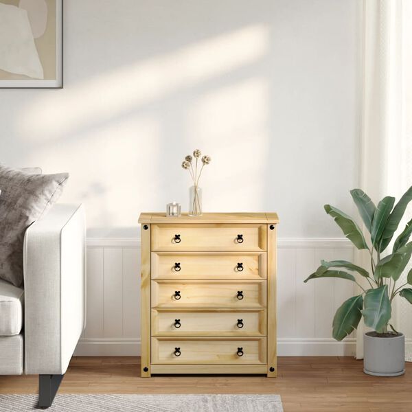 vidaXL Chest of Drawers Honey