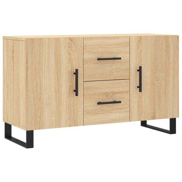 vidaXL Sideboard Sonoma Oak Engineered Wood Medium Sideboard