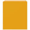 vidaXL Bedside Cabinet Yellow Steel 13.6 x 15.4 x 17.3 in