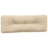 vidaXL Pallet Cushion Beige 100% polyester Water-resistant materials