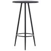 vidaXL Bar Table Black MDF, Steel 23.6 x 42.3 in A Must-Have Bar Table