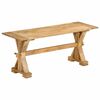 vidaXL Bench Natural Mango Wood Solid Mango Wood Medium Durable Bench