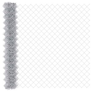 vidaXL Chain Link Fence Silver 10 x 1.6 m Galvanized steel