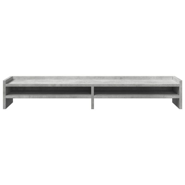 vidaXL Monitor Stand Concrete Grey 39.4x9.4x6.3" Engineered Wood